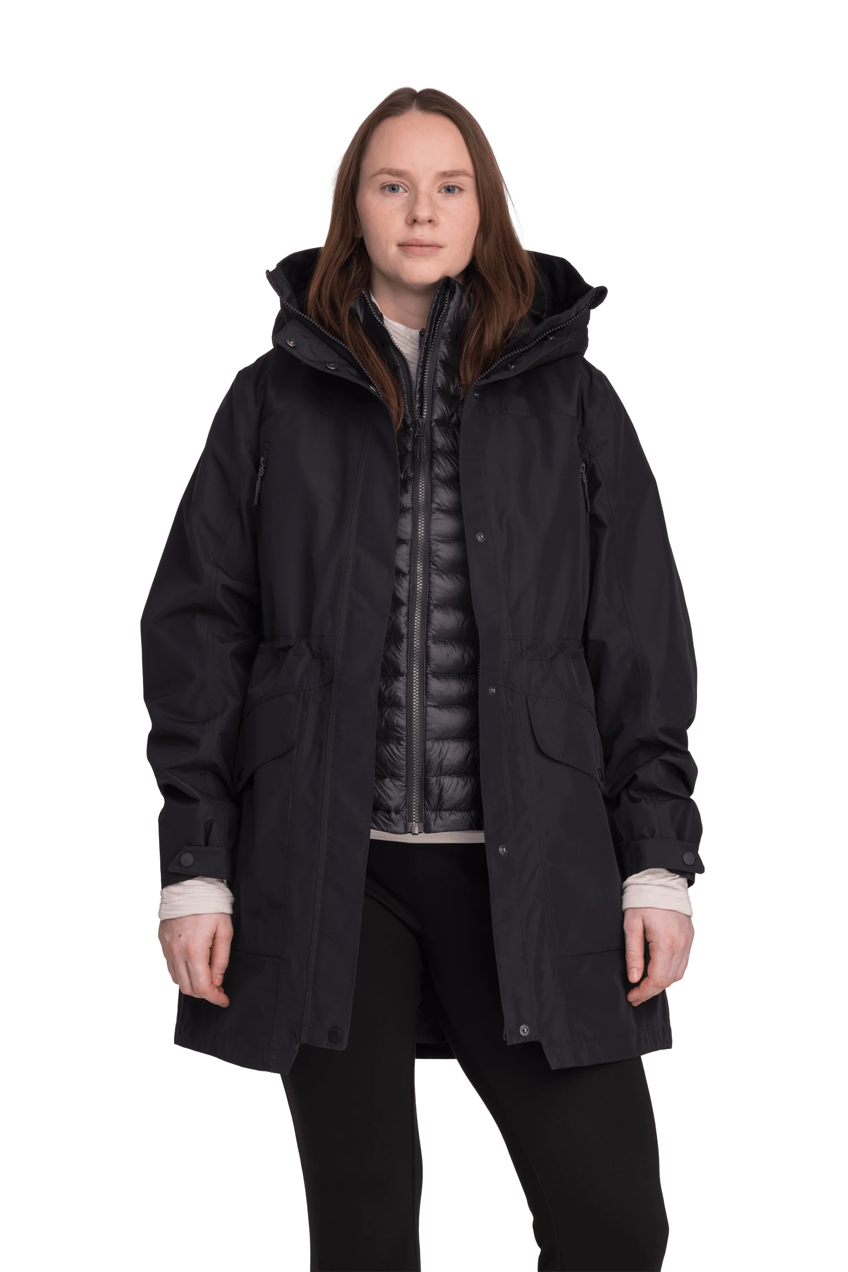 WOMENS FUNCTION PARKA BLACK - Image 6