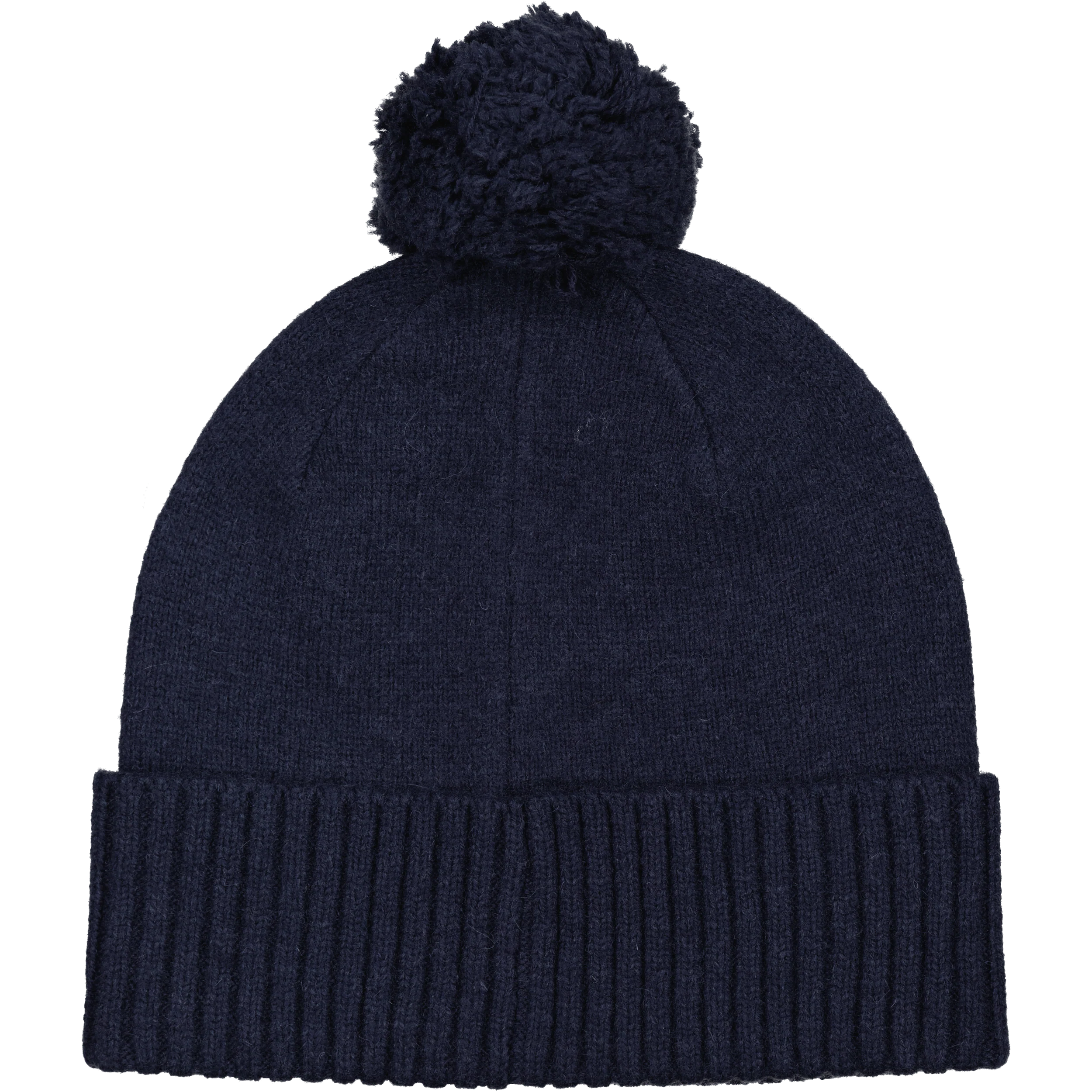 WOOL POM BEANIE NAVY - Image 3