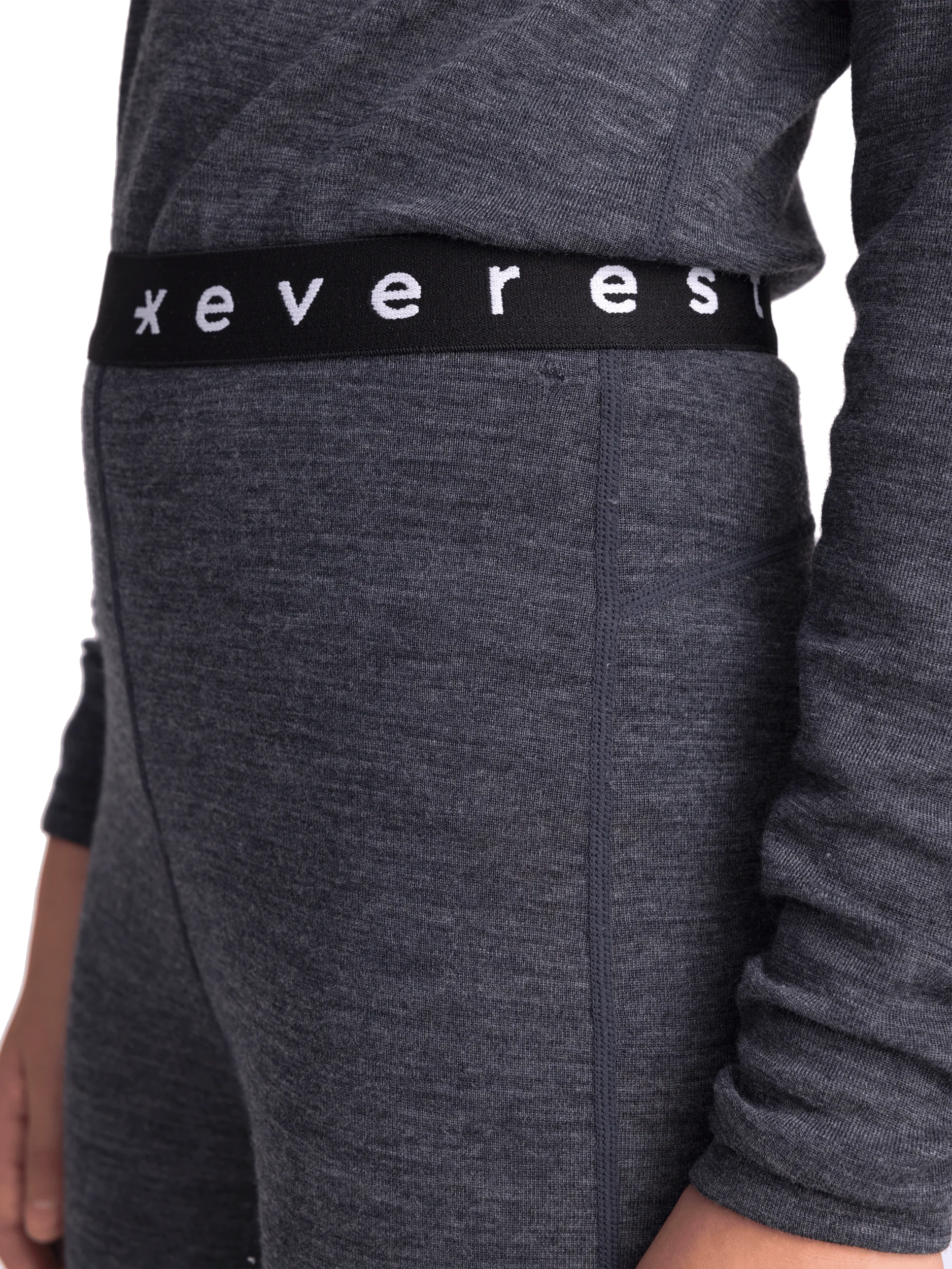 WOOL FIRST LAYER PANT DARK GREY MELANGE JUNIOR - Image 4