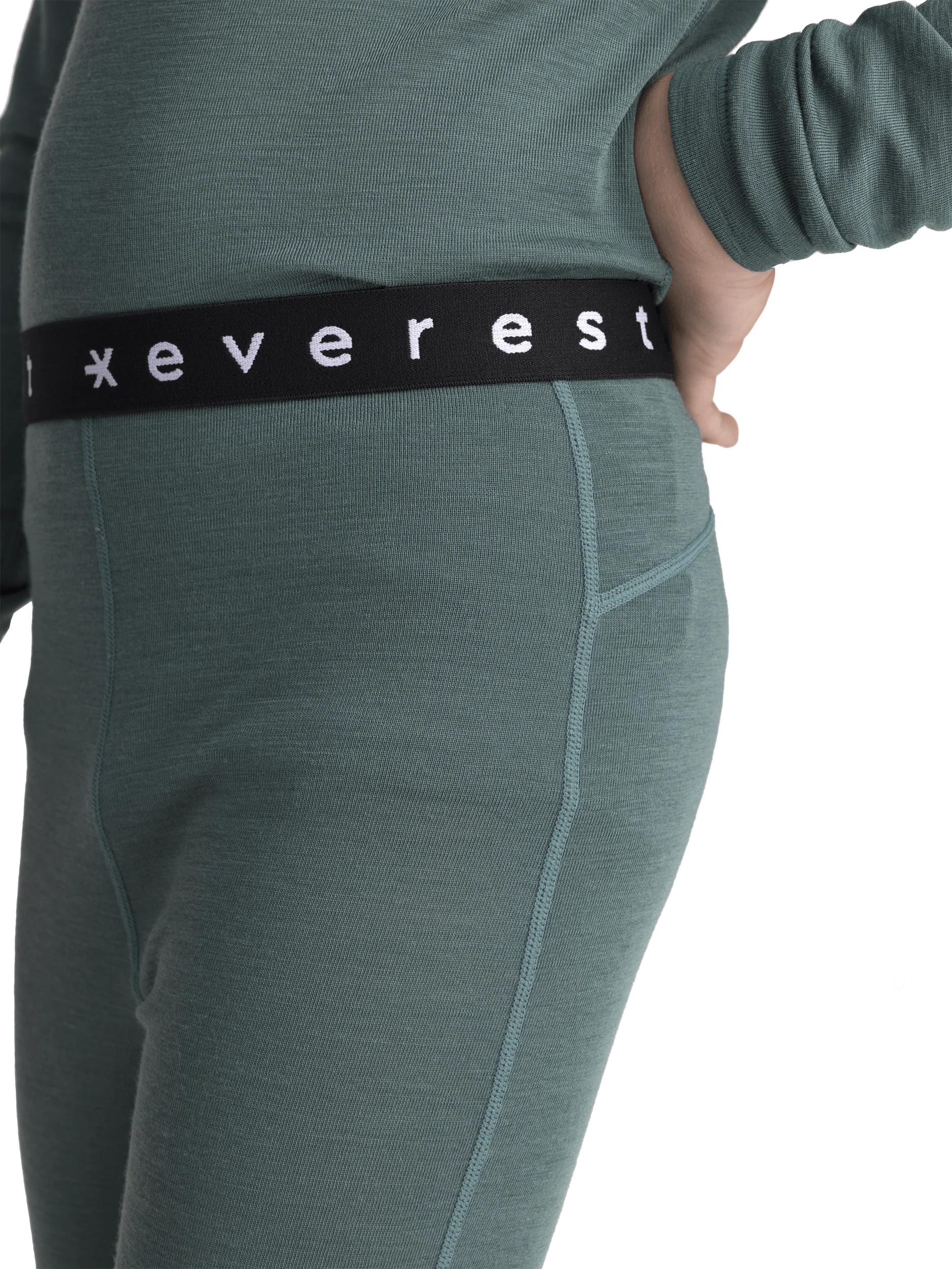 WOOL FIRST LAYER PANT KHAKI GREEN JUNIOR - Image 4