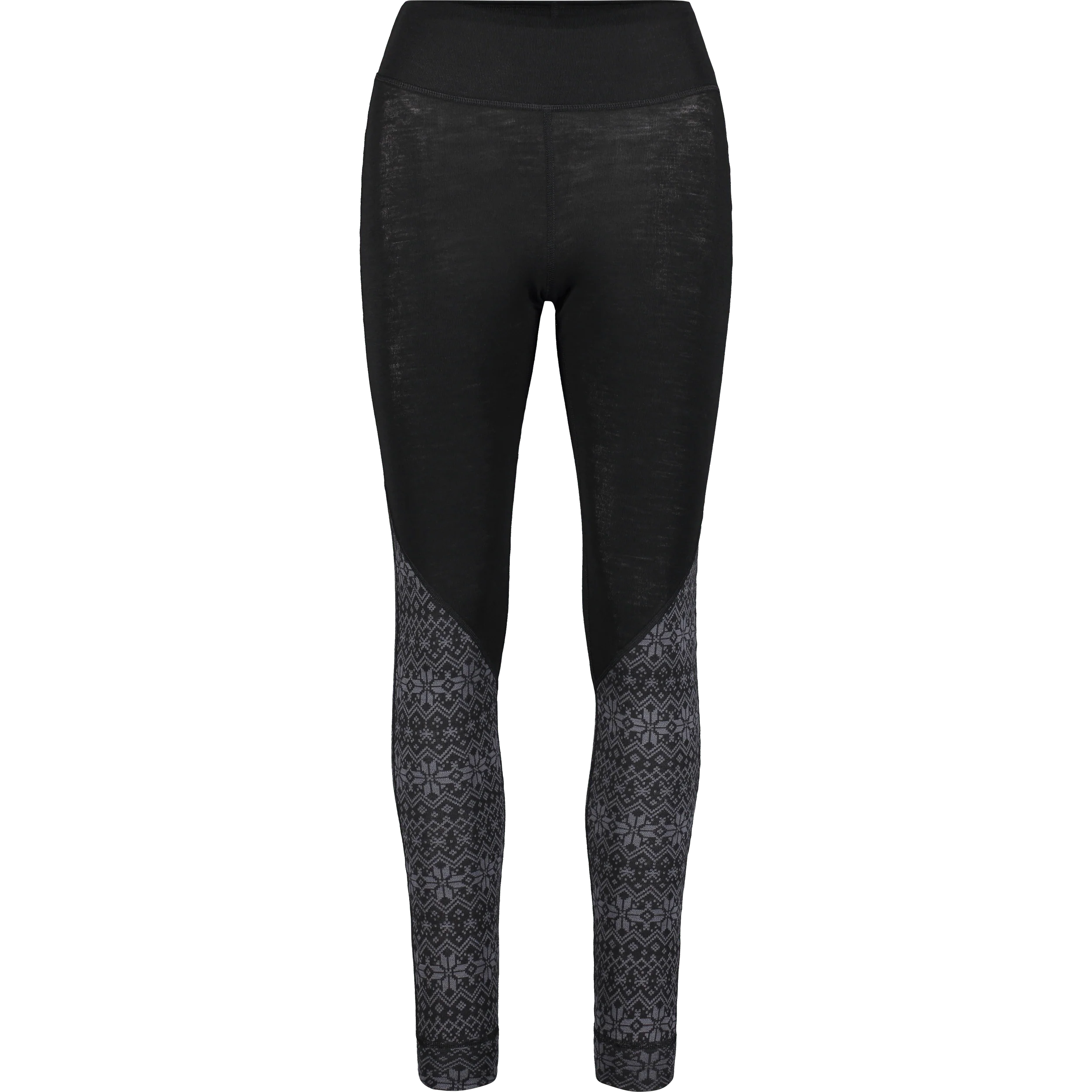 WOOL BASE LAYER PANT BLACK/GREY PATTERN WOMEN - Image 6