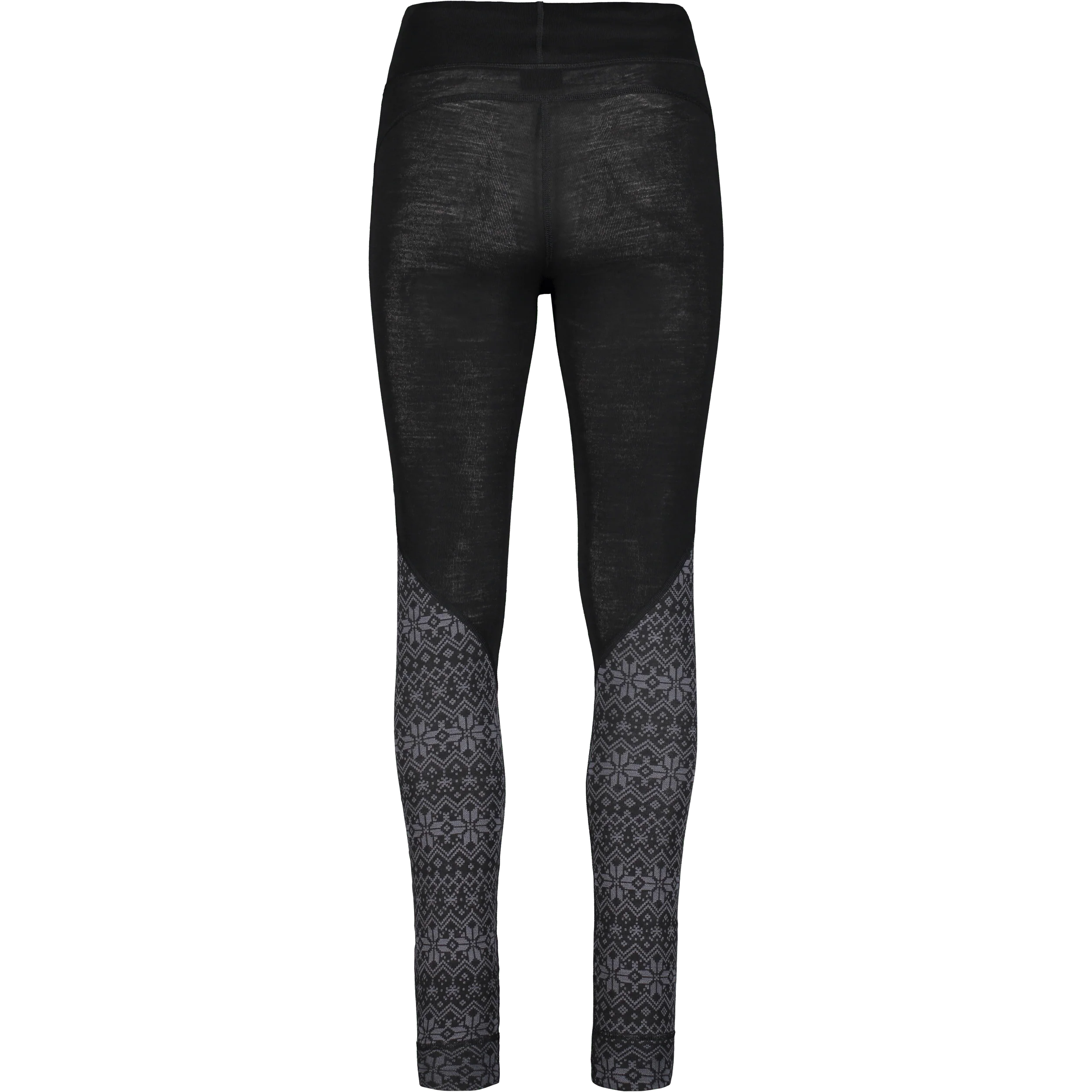 WOOL BASE LAYER PANT BLACK/GREY PATTERN WOMEN - Image 7