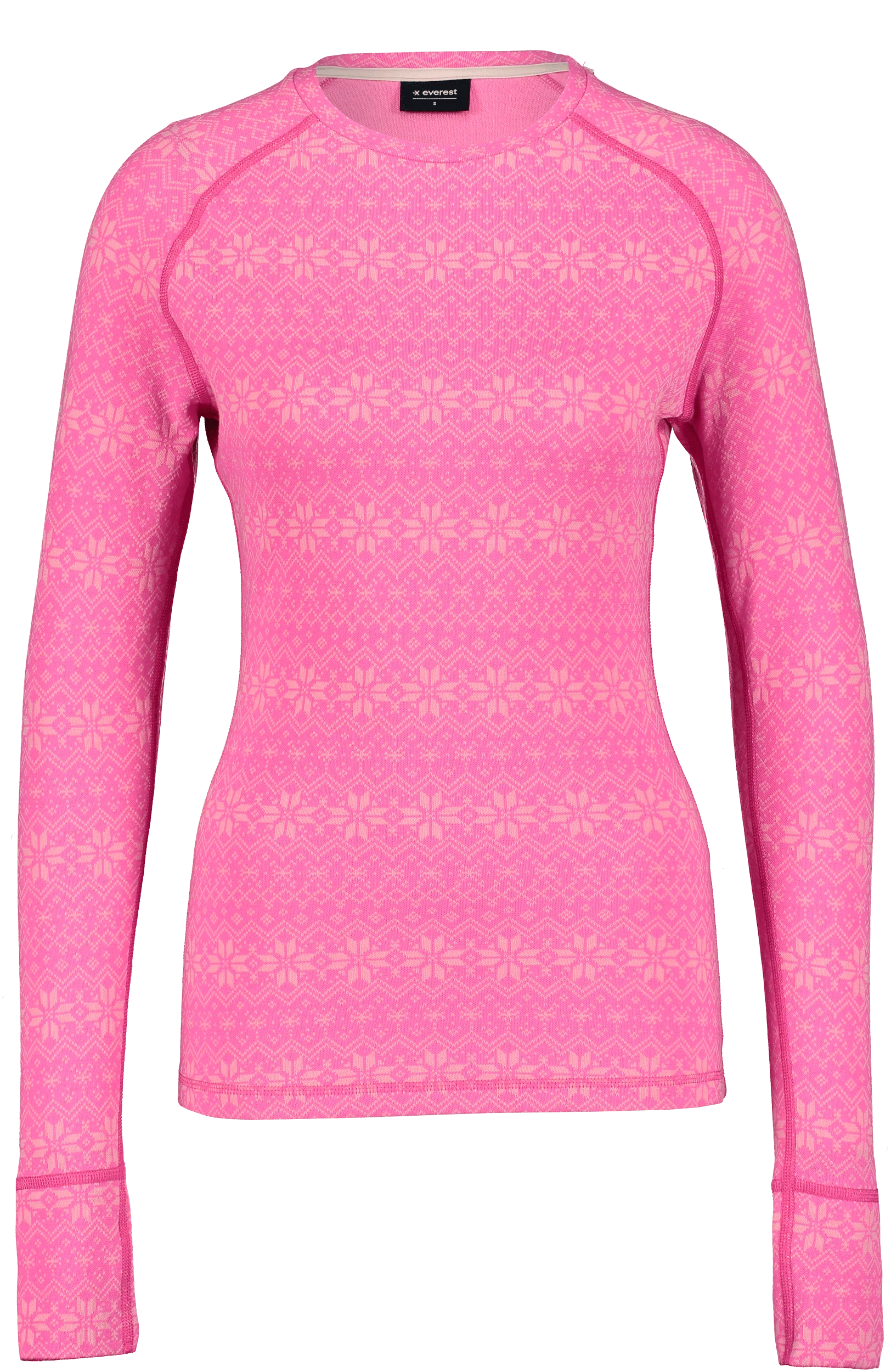 WOOL BASE LAYER SHIRT BRILLIANT PINK WOMEN - Image 4
