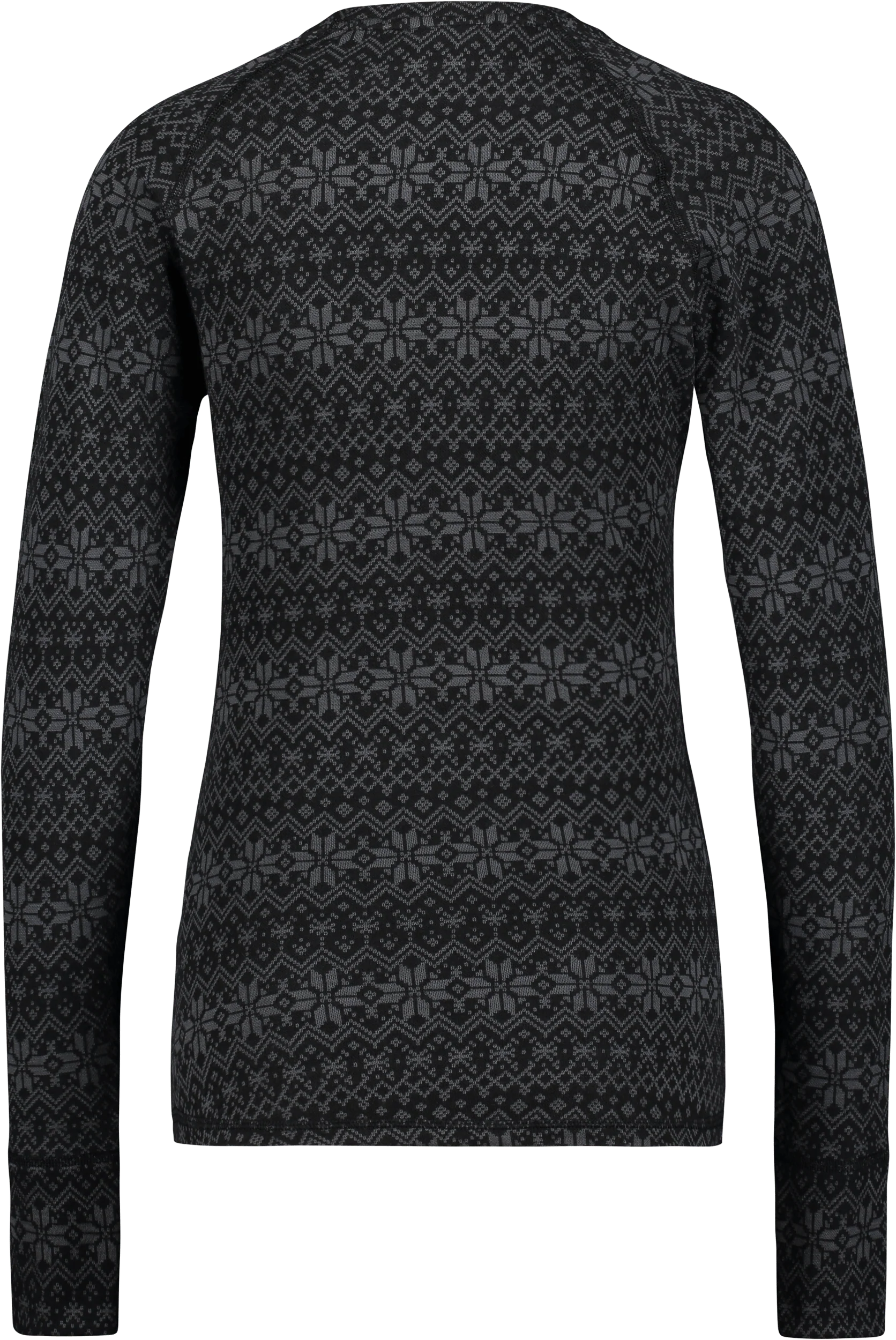 WOOL BASE LAYER SHIRT GREY PATTERN WOMEN - Image 7