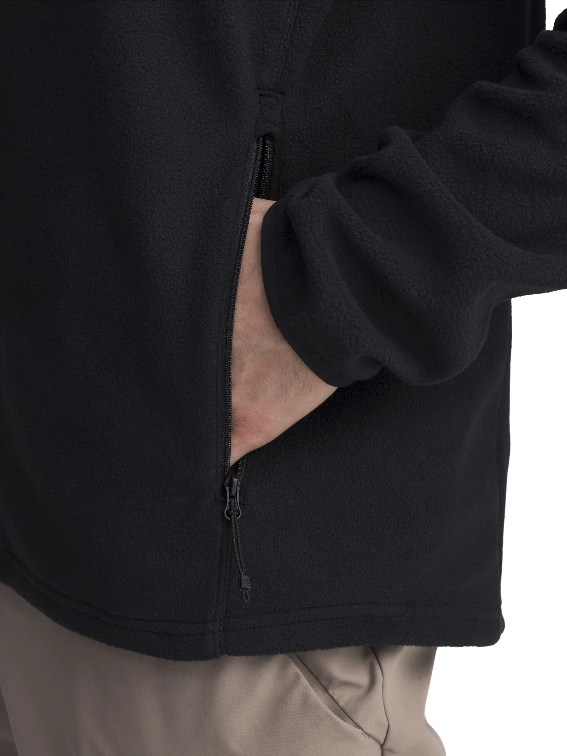 ZIP FLEECE JACKET BLACK MEN - Image 5