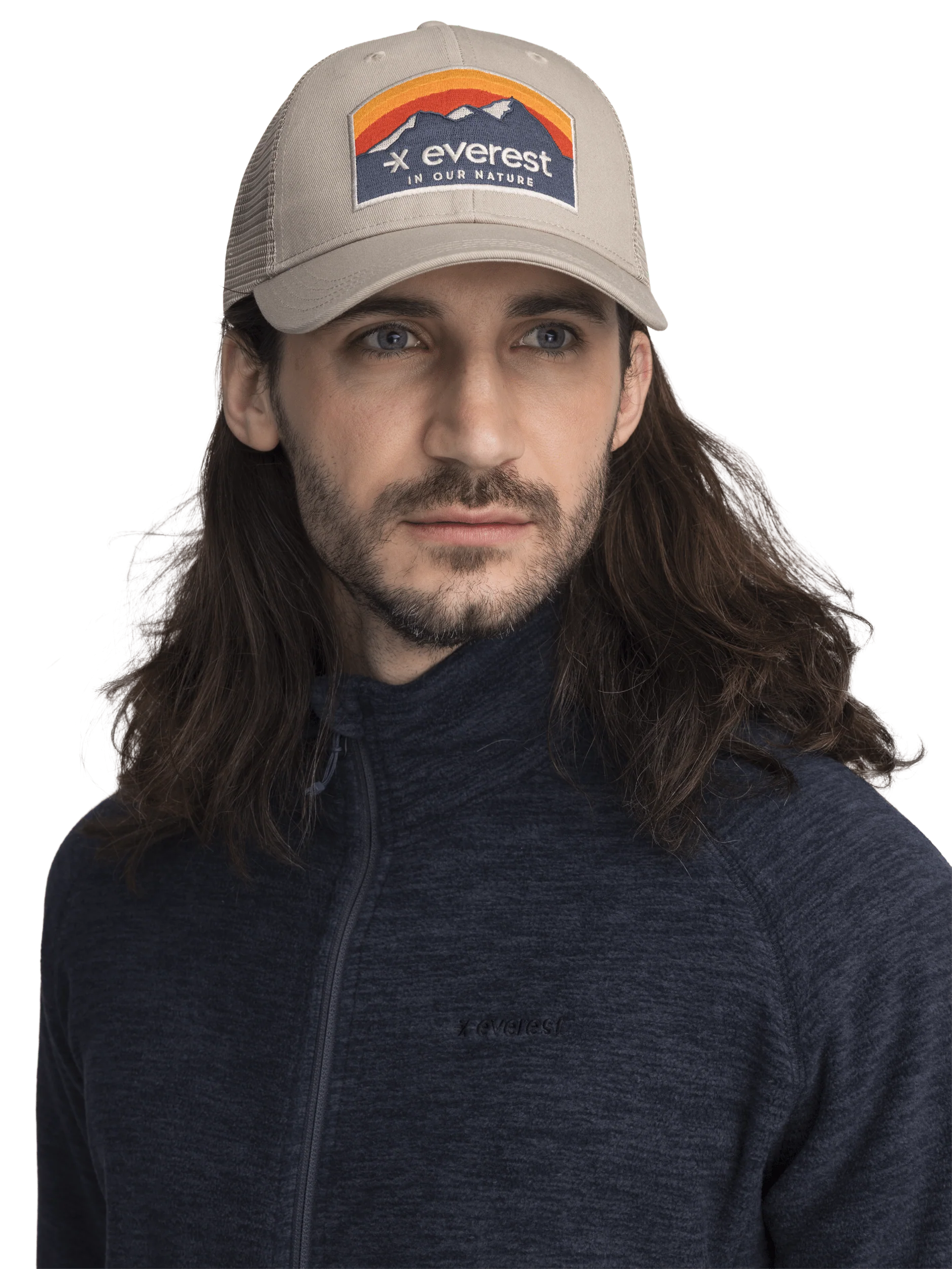 ZIP FLEECE JACKET NAVY MELANGE MEN - Image 4