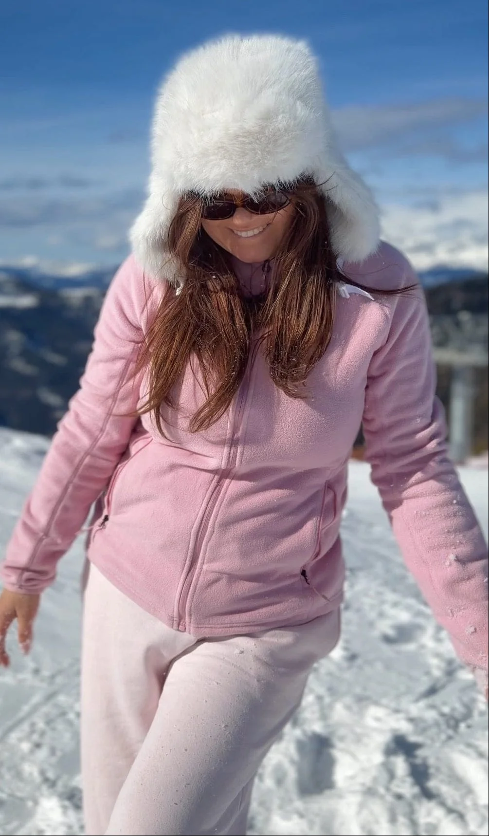 ZIP FLEECE JACKET BLOSSOM PINK - Image 5