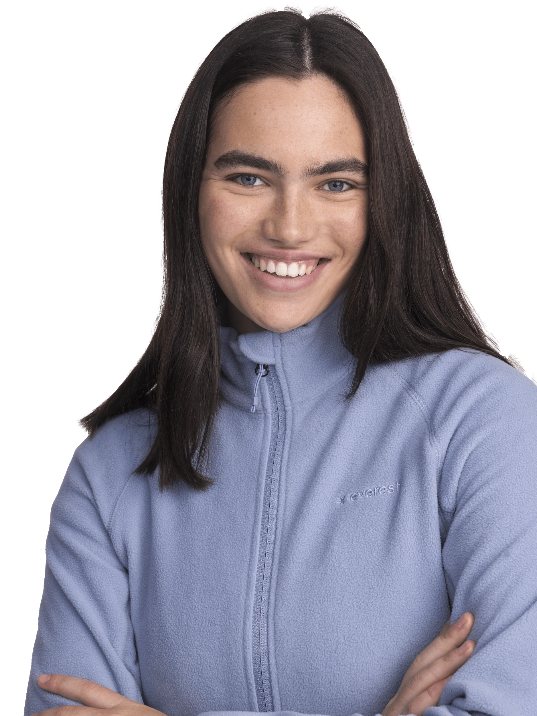 ZIP FLEECE JACKET BLUE FOG - Image 4