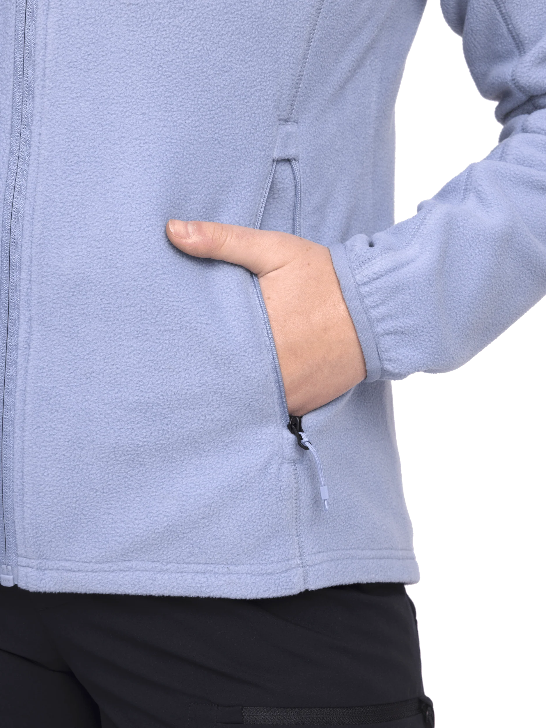 ZIP FLEECE JACKET BLUE FOG - Image 5