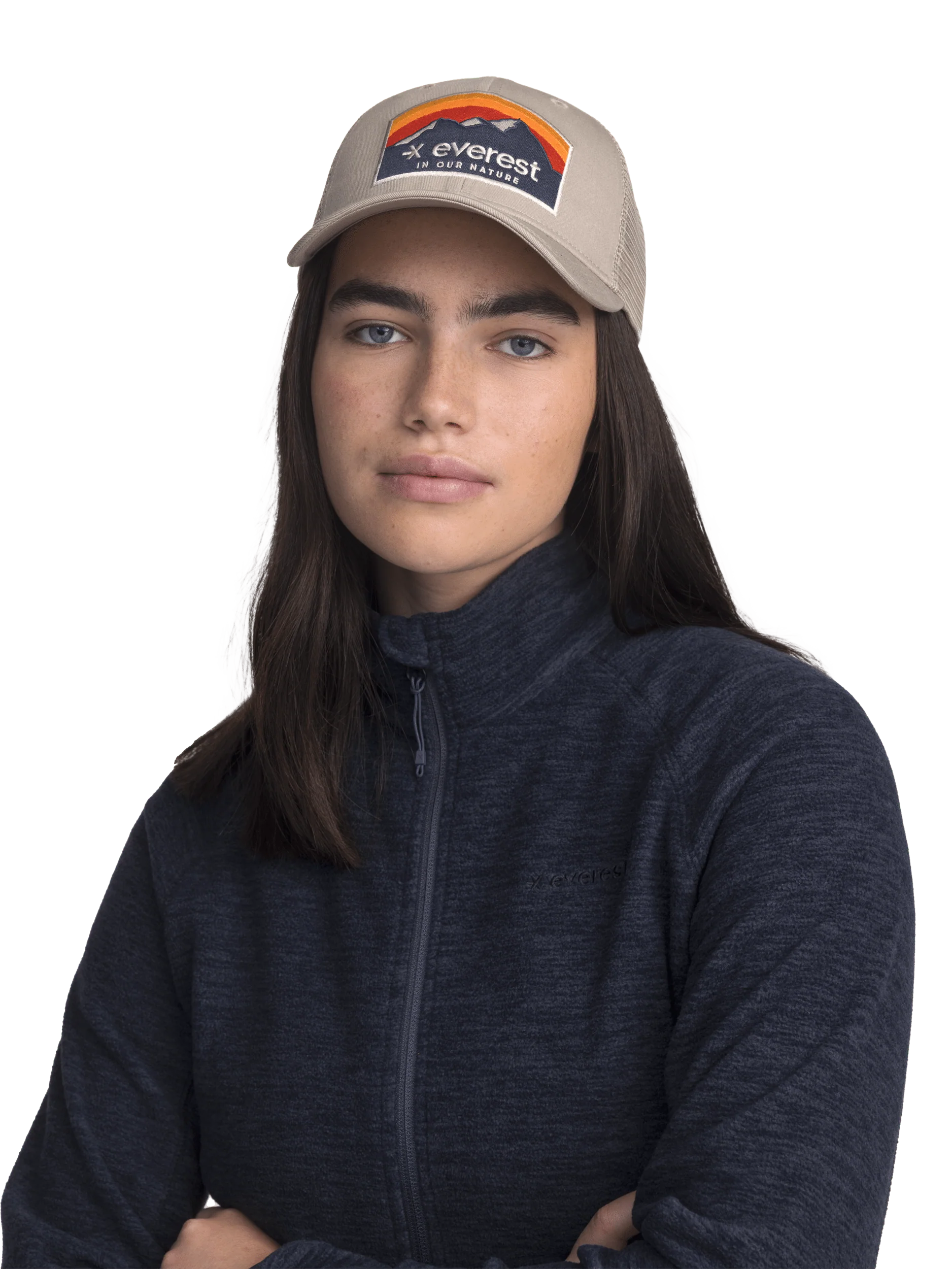 ZIP FLEECE JACKET NAVY MELANGE - Image 3