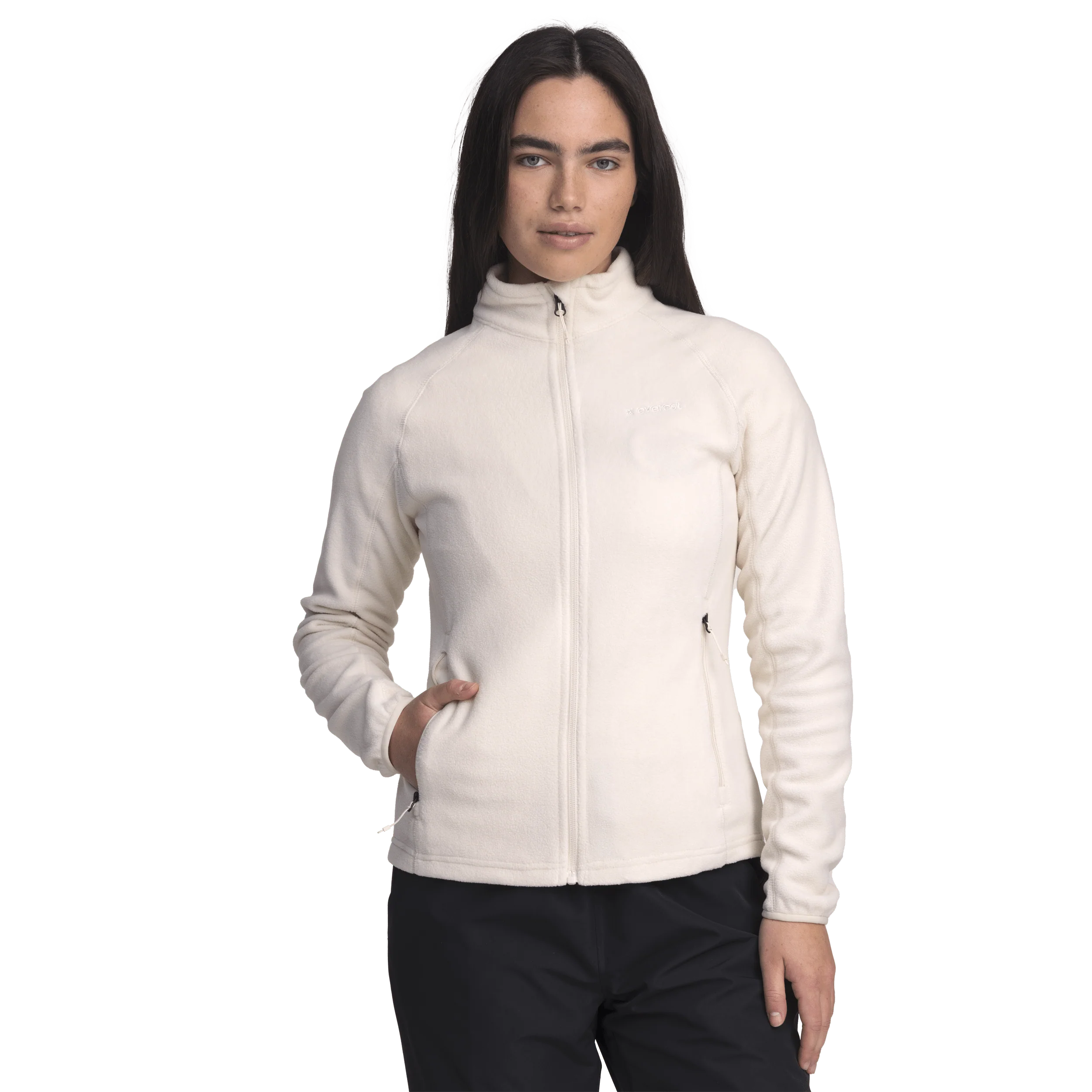 ZIP FLEECE JACKET OFF WHITE