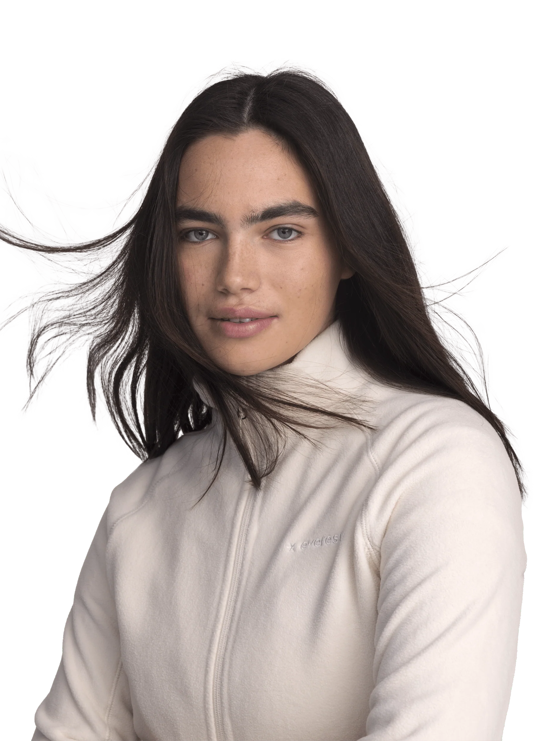 ZIP FLEECE JACKET OFF WHITE - Image 4