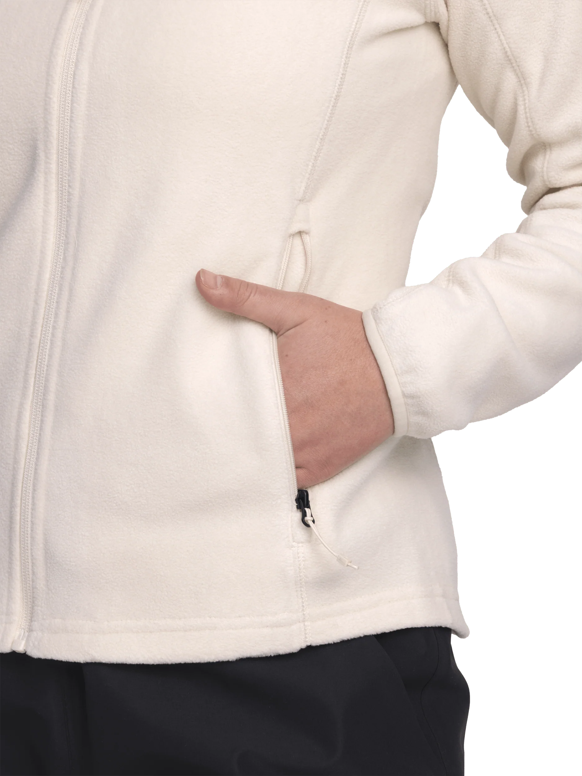 ZIP FLEECE JACKET OFF WHITE - Image 5